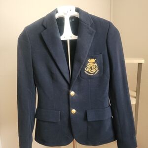 Ralph Lauren Classic Navy Blazer with Gold Buttons